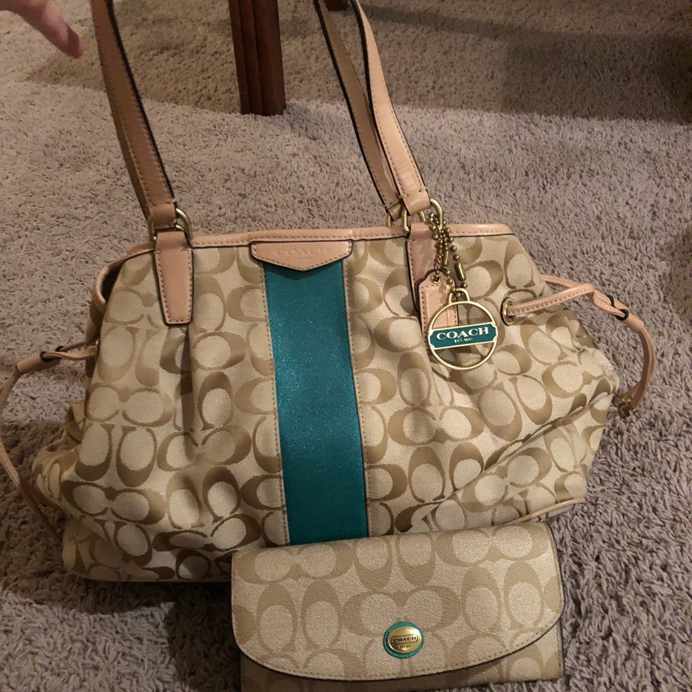Coach handbag & wallet